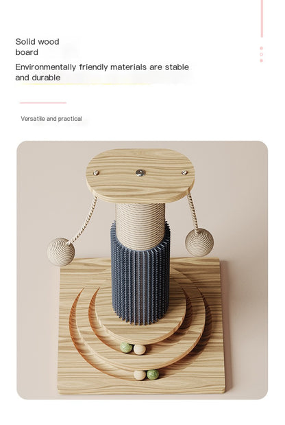 Turntable Scratching Post with Balls