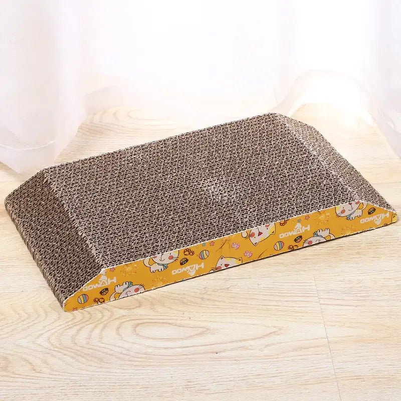 T-Shaped Scratching Board with Catnip Earth brown 36x19.5x3.5cm