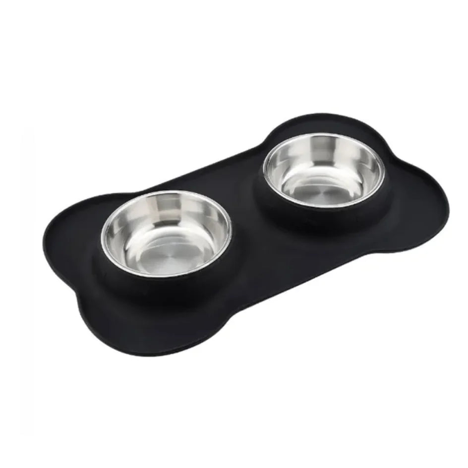 Bone-Shaped Silicone Bowl Mat
