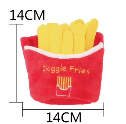 Cute Food & Drink Dog Toy Selection