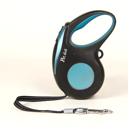 Automatic Retractable Dog Leash - 3 or 5 Metres Blue 3m