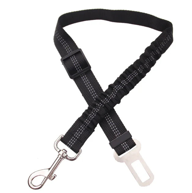 Adjustable Pet Car Seat Belt Black