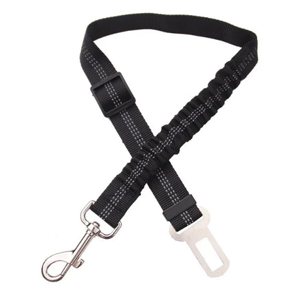 Adjustable Pet Car Seat Belt Black