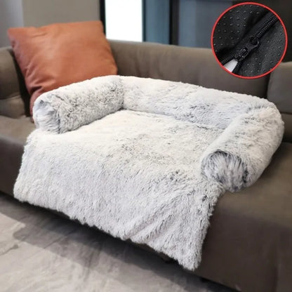 Ultimate Plush Sofa & Floor Bed - 3 Sizes Grey Detachable 70 X 70 CM