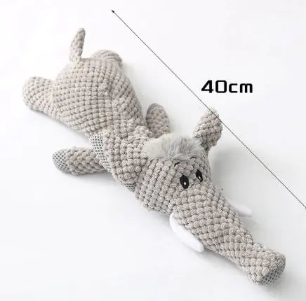 Plush Cartoon Puppy Dog Toys - Elephant, Lion or Wolf