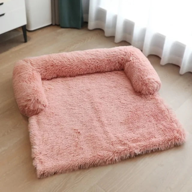 Ultimate Plush Sofa & Floor Bed - 3 Sizes Pink Square 84 X 84 CM