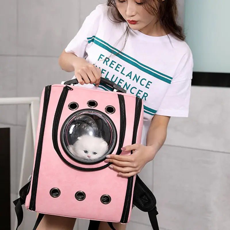 Space Capsule Pet Carrier - Breathable Backpack