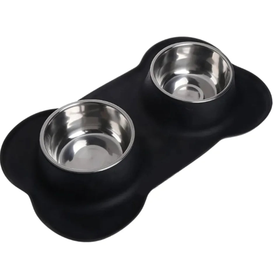Bone-Shaped Silicone Bowl Mat