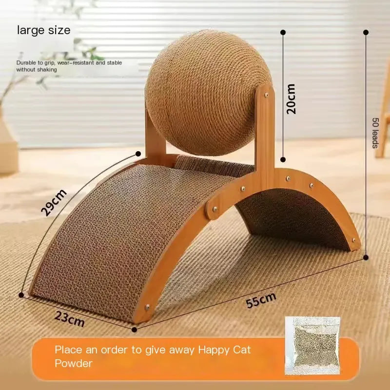 CatBall™ Scratching Post - Durable Vertical Cat Toy (One Piece) - PetStars.Store